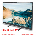Universaalne suur teleri alus, k&otilde;rgust reguleeritav alus enamiku telerite jaoks kuni 75 , maksimaalne VESA 600x400 mm, jalgade alus mahutab kuni 110 naela