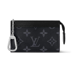 Louis Vuitton Voyage Kirjalogo T&otilde;mblukuga Kaetud L&otilde;uend V&otilde;tmehoidja Meeste aksessuaarid Must M82776 Box(Basic Set+Box)