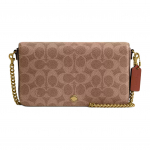 Coach Mila 21 Logotr&uuml;kiga Kett-&otilde;larihmaga Crossbody kott Naiste kotid Karamell-pruun CAO03-B4XHG Basic Set (Bag+Dust Bag)