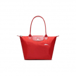 Longchamp Le Pliage Club Moodne Vabaaja Pika K&auml;epidemega Kokkupandav T&otilde;mblukuga Riidest T&otilde;mbetasku &Otilde;lakott Naiste kotid Lakitud Punane 2605619P20 Pitch Red