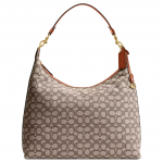 Coach Juliet 38 Br&auml;nditr&uuml;kiga Musterkangast Jacquard T&otilde;mblukuga K&auml;e- ja &Otilde;lakott Suur Naiste kotid Kakao Merevaik CY831-B4TA7 Basic Set (Bag+Dust Bag)