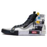 Vans SK8 Slip Resistant Abrasion Resistant High top Skateboard Shoes Unisex Black White VN0A3WM1TUU(Team80-) 35