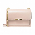 Michael Kors Jade &Uuml;hev&auml;rviline Minimalistlik Klapp-kett Nahast Risti-keha &Otilde;lakott Naiste kotid Roosa 30S9GJ4L9L-187 Basic Set (Bag+Dust Bag)