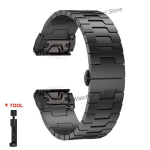 Quickfit titaanist rihm Garmin Fenix 8/7X/6X/6XPro/5X/5XPlus 3 3HR 26mm metallist vabastusega kellarihm For Descent Mk1 Mk2 Enduro jaoks For Fenix 7X 7XPro gray
