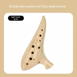 12-auguline okarina instrument Ocarinas Alto C tooniga Professionaalne vaikne okarina instrument muusikas&otilde;brale algajale