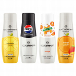 Sodastream Pepsi Zero + Mirinda Zero + Apelsini-Mango + Limonaadi siirupid 4 tk