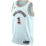 Nike X NBA Dri-Fit City Edition San Antonio Spurs Victor Wembanyama Dri-Fit Kiiresti kuivav Mugav Korvpallis&auml;rk Meeste S&auml;rk Kuninglik Sinine FQ4360-474 L