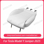Uuele Tesla Model Y Juniper 2025 + Autop&auml;evitaja Istme Pikenduspatja Jalatugi Padi M&auml;luvahust P&otilde;lvekaitsja Juhi Kaitsematt White 1pc