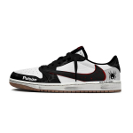 Travis Scott x Jordan Air Jordan 1 Cool Black Scar Travis Scott X AJ1 Low Amortisaatsioon Madalad Vintage Korvpallijalatsid DZ4137-700(Team1698-) 42