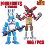 Kuum klassikaline film FNAF nukk FNAF Five Nights Nightmare Chica Foxy Golden Bonnie karu tegevuskuju tellised ehitusplokid m&auml;nguasjad