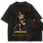 Baldwin IV Animearmastaja Pesitud T-s&auml;rk Aastaringselt k&otilde;rge kvaliteediga isikup&auml;rane riietus Suurused Unisex Uus Mudel Hingav XL black