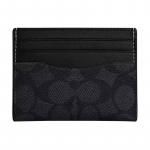 COACH kaardihoidja Kogu 10 Klassikaline Presb&uuml;oopia Logo Kunstnahast Patchwork Kangas ja Lehma Nahast Kogu Mini Unisex S&uuml;simust mustaga must