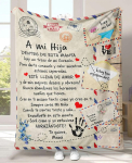 Flanellitekk Minu T&uuml;tar Pojale Lapselapsele Emalt Isalt Hispaaniakeelne Versioon Diivanil Visatav Tekk Parimad S&uuml;nnip&auml;eva Kingitused 130x150cm gray