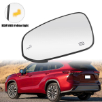 Vasak Parempoolne Tahavaatepeegli Klaas Pimeala Kuumutusega Toyota Highlander 2014-2025 Corolla Cross -2025 Grand Highlander 23-25 Heated Left gray