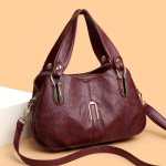 Naiste Tekstuuriga Nahast &Uuml;he K&auml;epidemega Kott Stiilne Crossbody Kott 31 *12 *17 cm brown