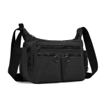 Naiste nailonist veekindel kott Messenger-kotid daamile Crossbody Suure mahutavusega reisikott &Otilde;lakott Vabaaja k&auml;ekotid K&otilde;rge kvaliteet black