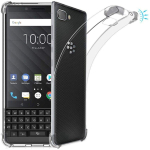 EUCAGR Blackberry Keyone Key 2 Two BBF100 jaoks &Uuml;mbriskate L&auml;bipaistev TPU Silikoon Turvapadi Pehme Tagakaas Blackberry Key one Two jaoks Blackberry Key 2 black