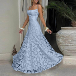 Naiste Vabaaja Pitsi Patchwork Maxi Kleit Varrukateta Spagetikujuliste Rihmadega Pikk Kleit Elegantne &Otilde;htupidu Kandmiseks Suveks Kevadeks S&uuml;giseks XL