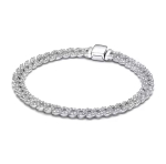 Luksuslik 925% h&otilde;bedast klassikaline moekas tsirkooniga s&auml;delev k&auml;ev&otilde;ru naiste ehted originaal DIY pulmapidu aksessuaarid 21cm white