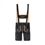 Meeste saksa baieri Oktoberfest Lederhosen koos traksidega XXL must