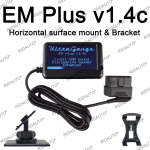 UltraGauge OBD2 Lugege ootel veakoodeid Skaneerige L&auml;bis&otilde;iduarvutit K&auml;igukasti temperatuuriskanneri lugeja EM Plus V1.4c 3 inches(7.62cm)&Corded Electric black