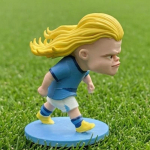 15cm Haalandi figuur Naljakas Haaland Q versioon Tegevusfiguurid V&otilde;tmehoidja Nukk Ripats M&auml;nguasjade kogu yellow