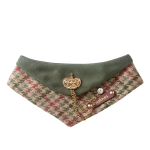 Vana Raha Stiilis Briti Luksus Klassikaline &Ouml;koloogiline Lemmiklooma Kassi & Koera Bandana Kolmnurkne Sall Kohandatav (Army Green,M) armee roheline v&auml;rv