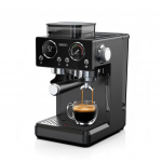 HIBREW H20 espressomasin 1350W 20Bar sisseehitatud jahvatajaga, piimavahustajaga, 20 jahvatusastmega, 1,8-liitrise veepaagiga