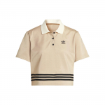 adidas originals Naiste Adicolor 70s Polo S&auml;rk 'Brown Desert' IK7850 XXL khaki