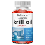 Antarktika krilli&otilde;li 2000 mg pehmekapslid Omega 3 EPA DHA astaksantiin Pakend 120 tk 120 Capsules