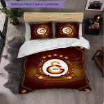 Galatasaray FC Teemaline Voodipesu 3-osaline Tekikoti Komplekt Dekooriline Voodipesu Teismeliste Toa Kodu Dekoreerimiseks 135cm*200cm