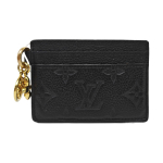[Kasutatud] Louis Vuitton LV V&otilde;ludega Kaardihoidja 'Must Monogramm Reljeefne Empreinte Veisenahk' - Hea #1V2VMBP ONE SIZE black