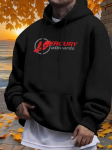Vabaajakoonuseline tr&uuml;kitud dressipluus - Hubane talvine pullover MERCURY JUICE graafikaga XXXL black