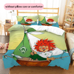 Pumuckli mustriga voodipesu tekkikomplekt Kodu kaunistus Kingitus (1 * tekikott + 2 * padjap&uuml;&uuml;ri ilma s&uuml;damikuta) 140x200cm