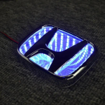 3D Autotulede Embleem LED Esiosa Tagumine Embleem Kleebis Honda Civic 2008-2009 Accord 2007 CRV Odyssey New FIT Autotarvikud 9X7.5cm