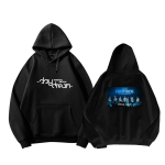ENHYPEN Romance Untold Daydream Huppar Kpop Kaup Graafilise Tr&uuml;kiga Dressipluus Unisex Vabaaja Pullover Streetwear Topid (Kerge stiil kevadeks ja s&uuml;giseks) S black