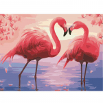 Teemantmaaling Flamingo ristpistes T&auml;isringikujuliste teemanttikandite m&uuml;&uuml;k Maastikukivid 20X30CM