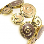 Les Tr&eacute;sors De Lily [C5289] - Bracelet Cr&eacute;ateur 'Escargots' Marron Beige pruun