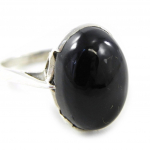 Bague Argent 'Charmes' Onyx 56 must