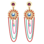 Les Tr&eacute;sors De Lily [Q2605] - Disaink&otilde;rvar&otilde;ngad 'Acapulco' mitmev&auml;rvilisest kullast - 75x18 mm mitmev&auml;rviline