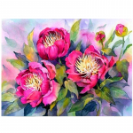 Teemant 5D DIY teemantmaal  Liblikas lill  Teemanttikandid ristpistes 20X30CM