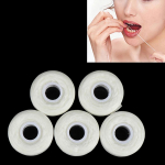 5Roll 50M Dental Flosser suuh&uuml;gieeniline hambaniit hambapuhastus piparm&uuml;ndi maitsega hambavaha valge