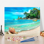 Kunst DIY Maalimine numbrite j&auml;rgi Digitaalne &otilde;limaal Kodukaunistus &Otilde;limaal Hobid Numbrite maalimine Teemantmaal 40x50cm no frame
