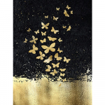 5D teemantmaal, uued lilled teemantkunsti tikandid, mosaiik, kuldsed lilled, k&auml;sitsi valmistatud kingitus kodukaunistus Full Round 20X30CM punane