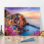 DIY maalimine numbrite j&auml;rgi L&otilde;uend Digitaalne &otilde;limaal Kodukaunistuse numbrid &Otilde;limaal numbrite maalimine 40x50cm no frame