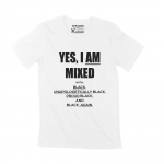 ULTRABASIC meeste T-s&auml;rk Must Lives Matter s&auml;rk Jah I'm Mixed T-s&auml;rk Vintage Apparel XS valge