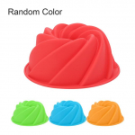 3D suur keerlev k&uuml;psetusvorm mittekleepuva silikoonist k&otilde;rge temperatuuriga koogivormi pudingi magustoidu kaunistamiseks 24*9cm