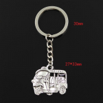 Moodne 30mm v&otilde;tmehoidja metallist v&otilde;tmehoidja v&otilde;tmehoidja ehted antiik h&otilde;bedase v&auml;rviga kaetud Tai takso autobuss 27x33mm ripats h&otilde;be