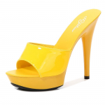 Naiste kingad Sandaalid V&auml;lissussid K&otilde;rged kontsad 13cm Seksikad k&otilde;rge platvormiga Stiletto Naiste peokingad 42