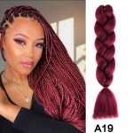 Jumbo Braiding Hair 24 Tolli 100G Patsid Juuksepikendused Pure Ombre Colors K&otilde;rge temperatuuriga s&uuml;nteetilisest kiust pikendused naistele